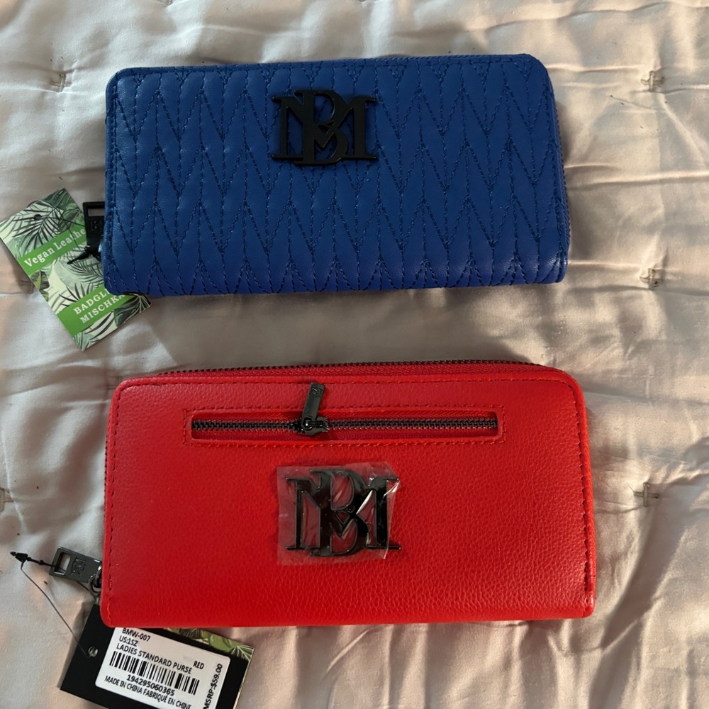 Two Brand New Badgley Mischka Wallets